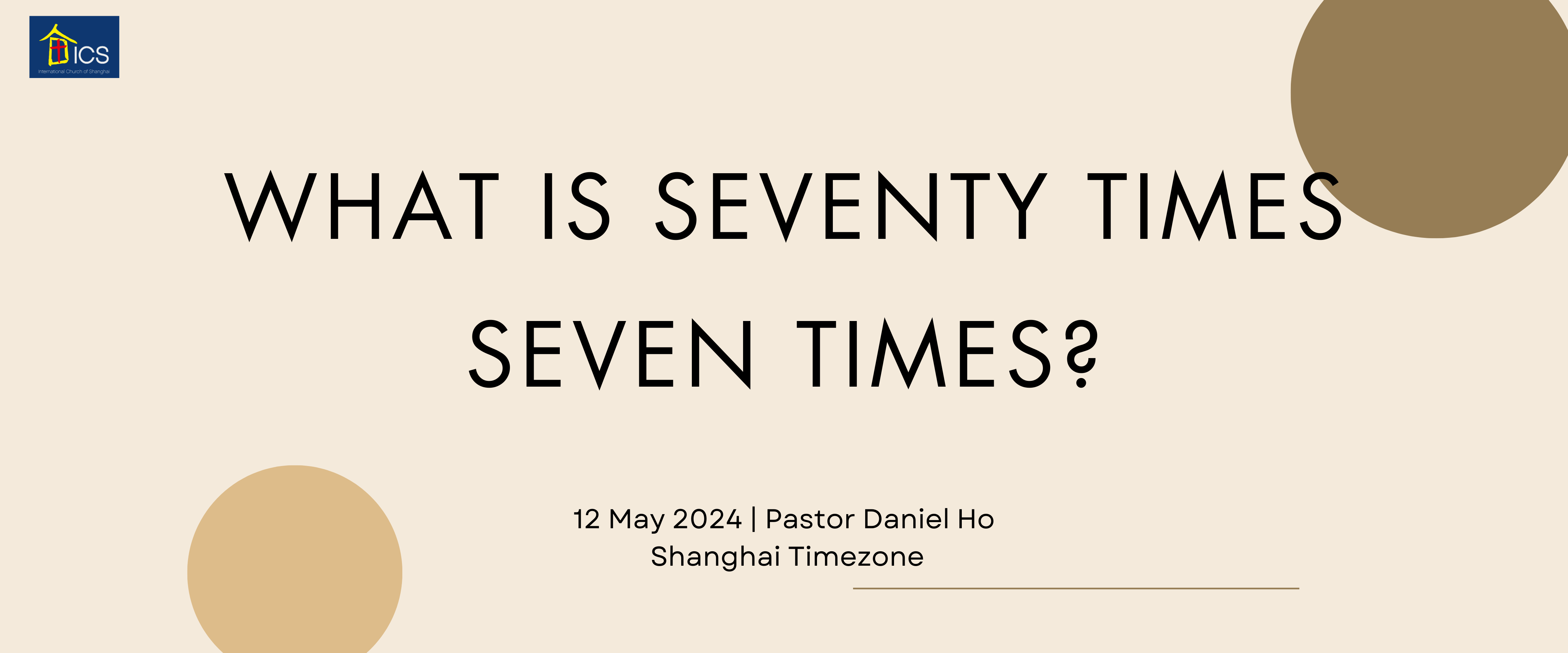 What Is Seventy Times Seven Times?