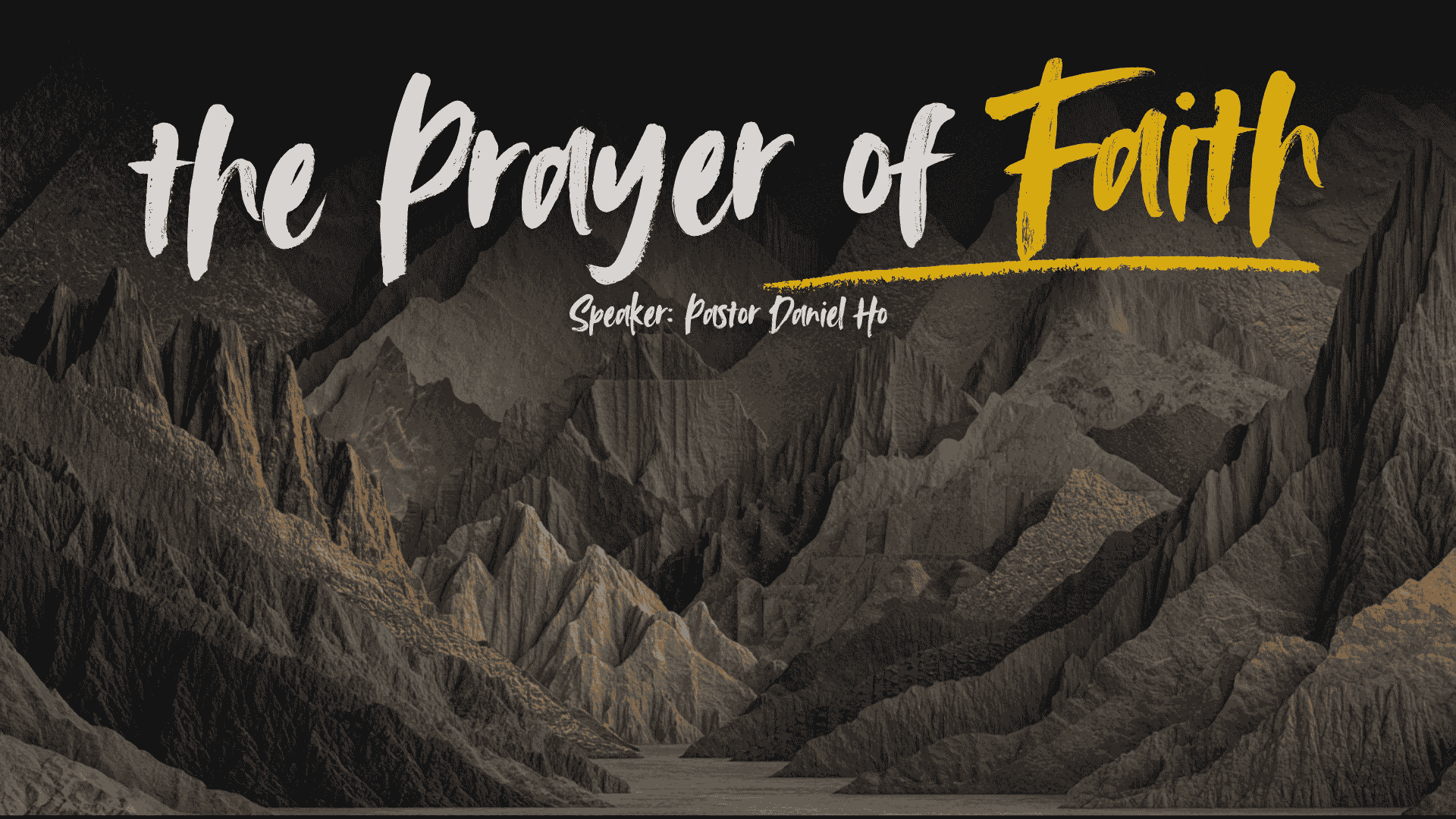 The Prayer of Faith