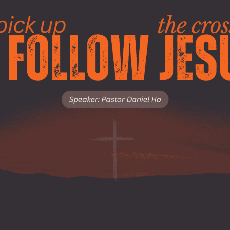 Pick up the cross to follow Jesus